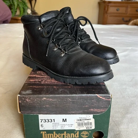 Timberland | Shoes | Timberland Black Ankle Boots Rugged 